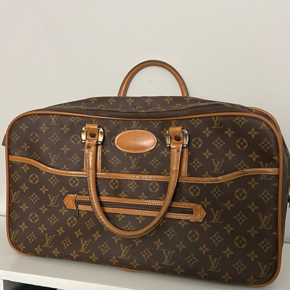 Rare Vintage Louis Vuitton 3 Compartment CarryOn Soft Luggage Monogram Weekender